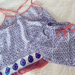 Anthro pajama set Size S